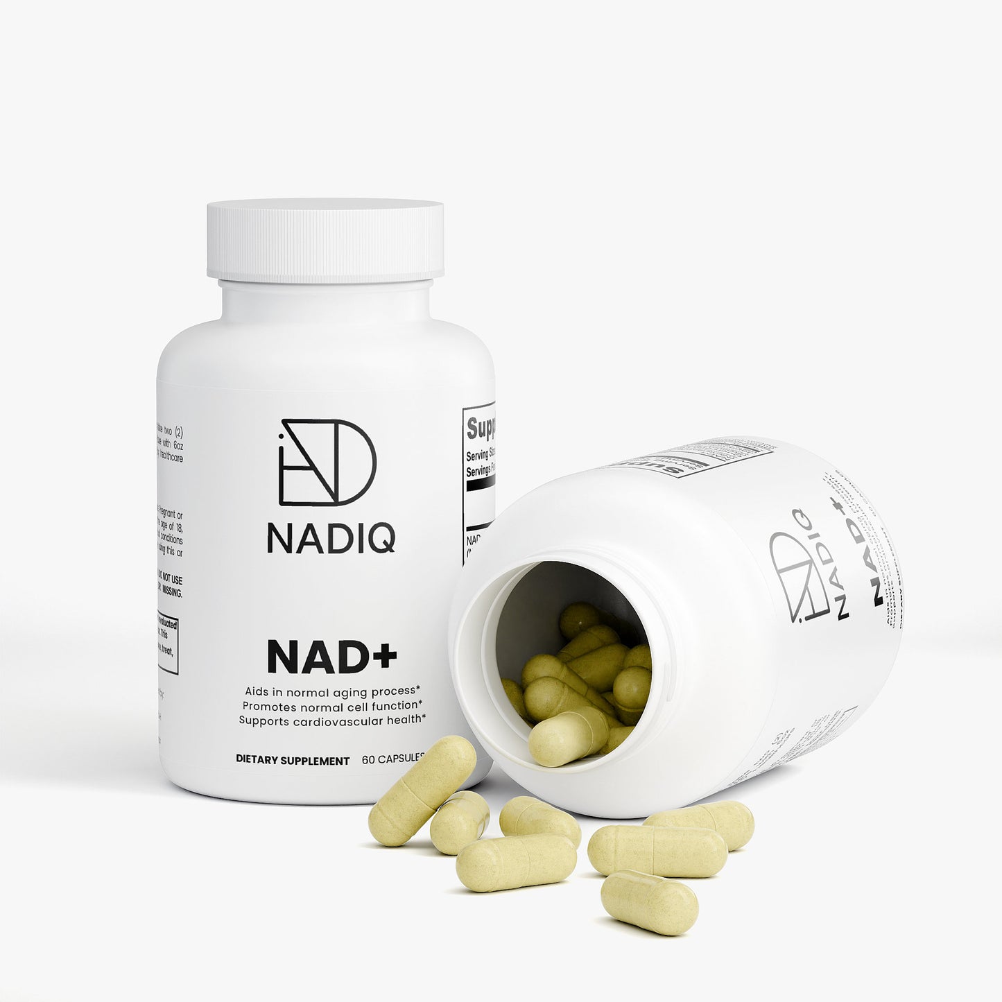 NADIQ NAD+ – Zellenergie & Langlebigkeit mit Quercetin & Resveratrol (60 vegane Kapseln)