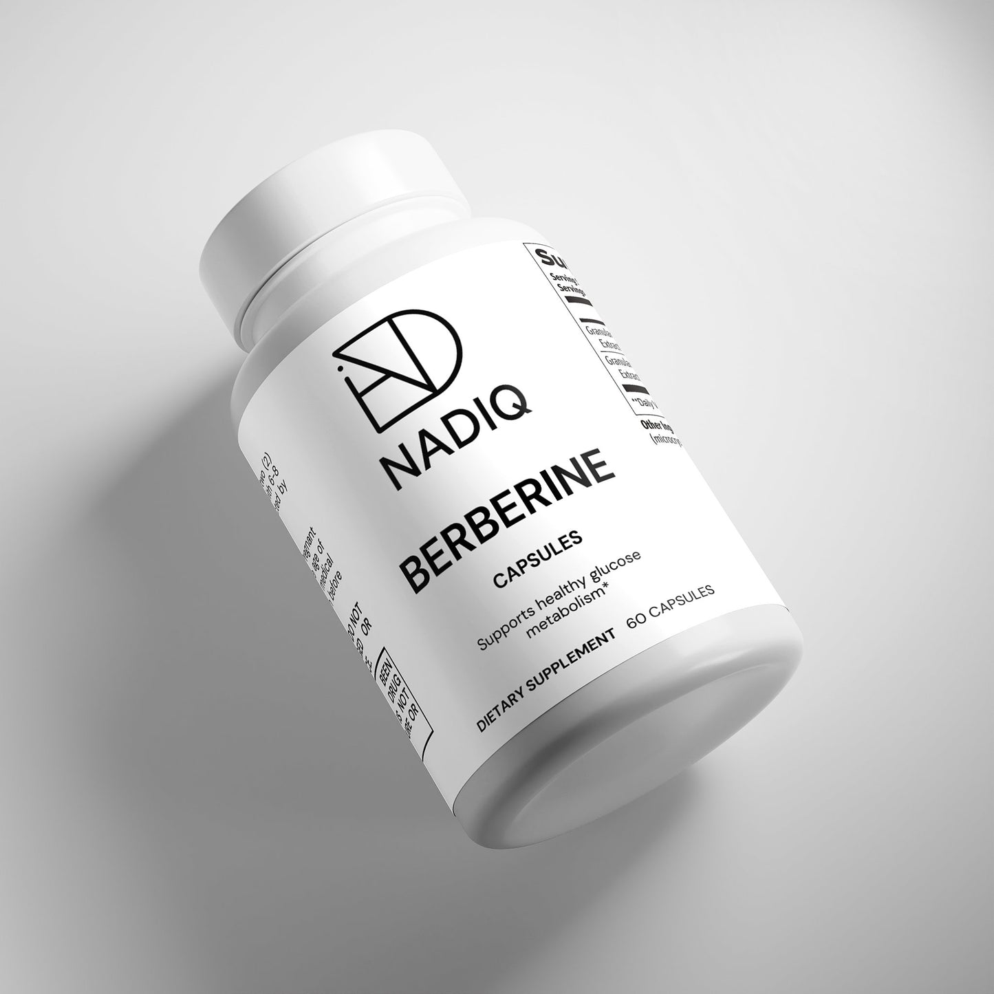 NADIQ, Berberin – Pflanzliche Unterstützung für Stoffwechsel & Balance (60 vegane Kapseln)