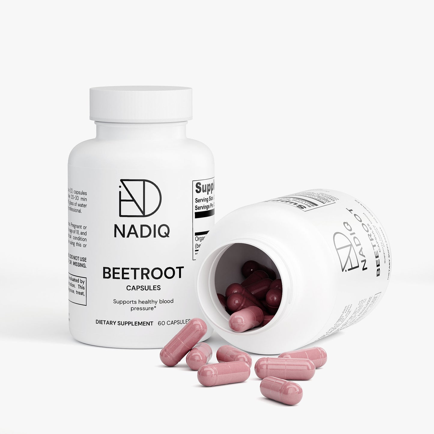 NADIQ Organic Beetroot Capsules – 60 Vegan Caps