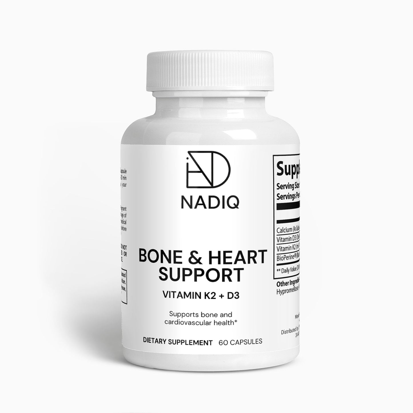 Vitamin D3 + K2 – Dual Nutrient Support for Bone & Cardiovascular Wellness