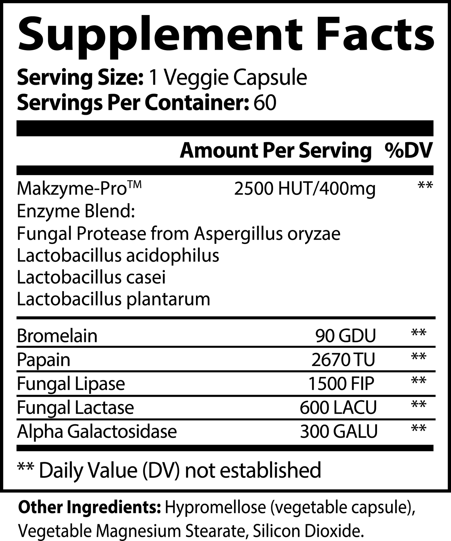 Digestive Enzyme Complex – Gut Health & Nutrient Absorption Support