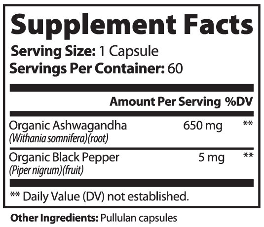 NADIQ Ashwagandha – Bio-Adaptogen für Stressbalance & mentale Stärke (60 vegane Kapseln)
