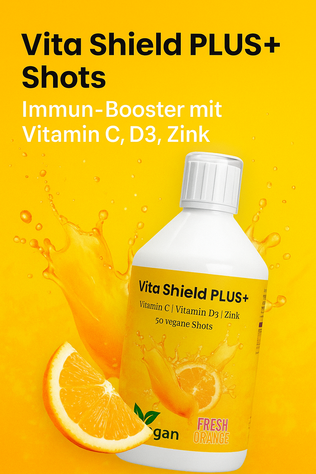 Vita Shield PLUS+ Shots - Immun-Booster mit Vitamin C, D3, Zink.