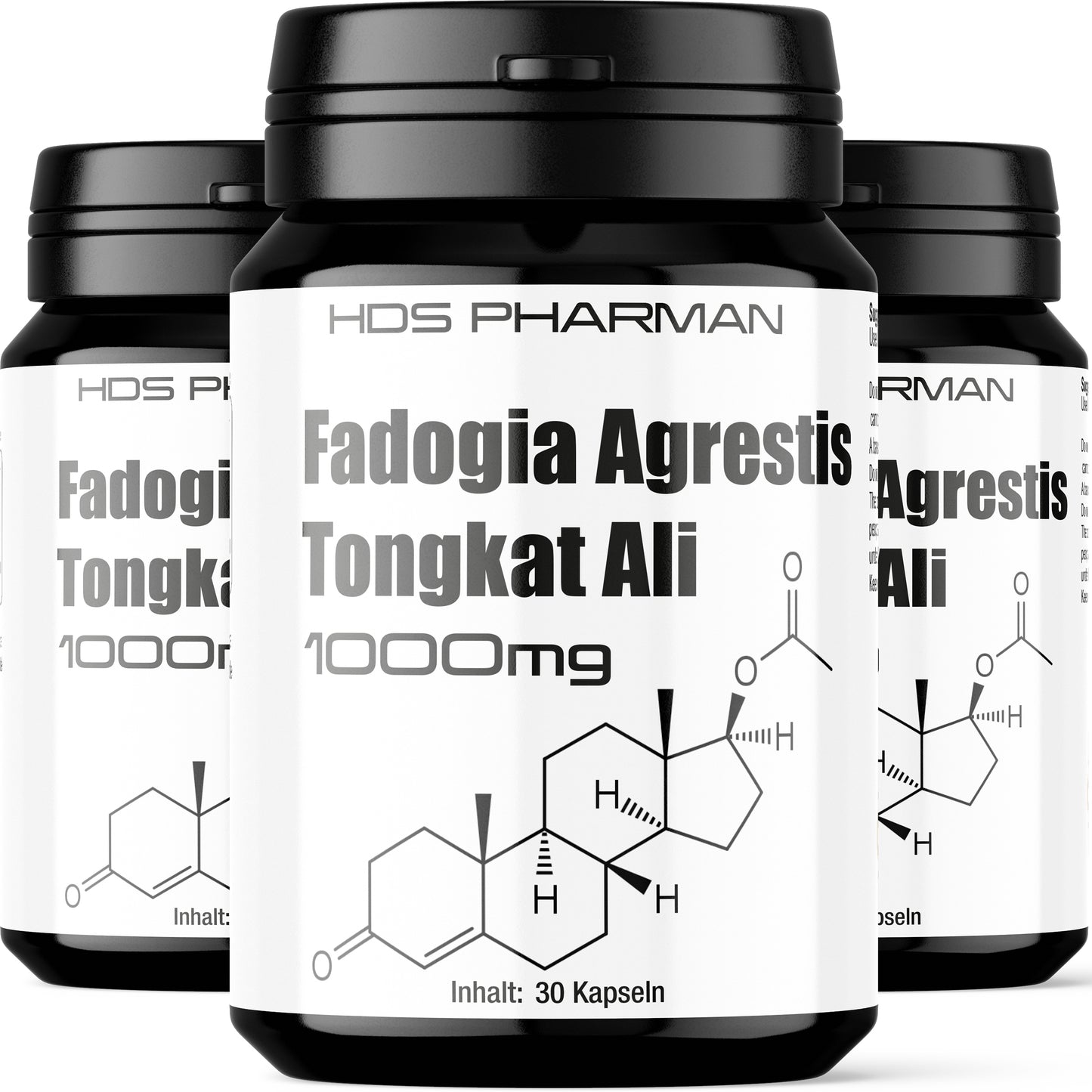 Fadogia + Tongkat Ali 1000mg - 3 Dosen a 30 Stück