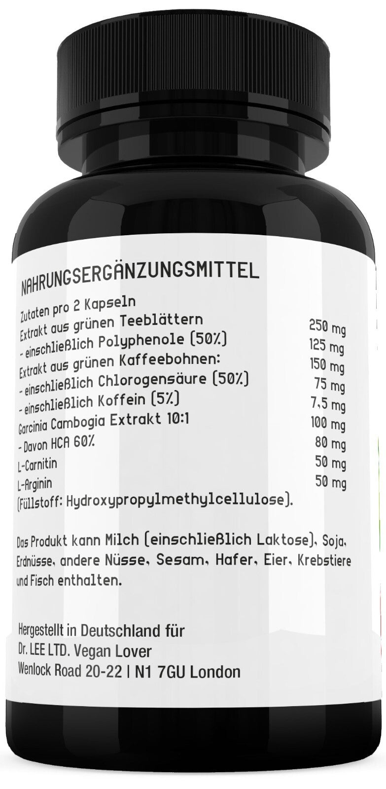 Diaet Slim von Vegan Lover 60 Diät Kapseln abnehmen und Gewichtskontrolle Diät
