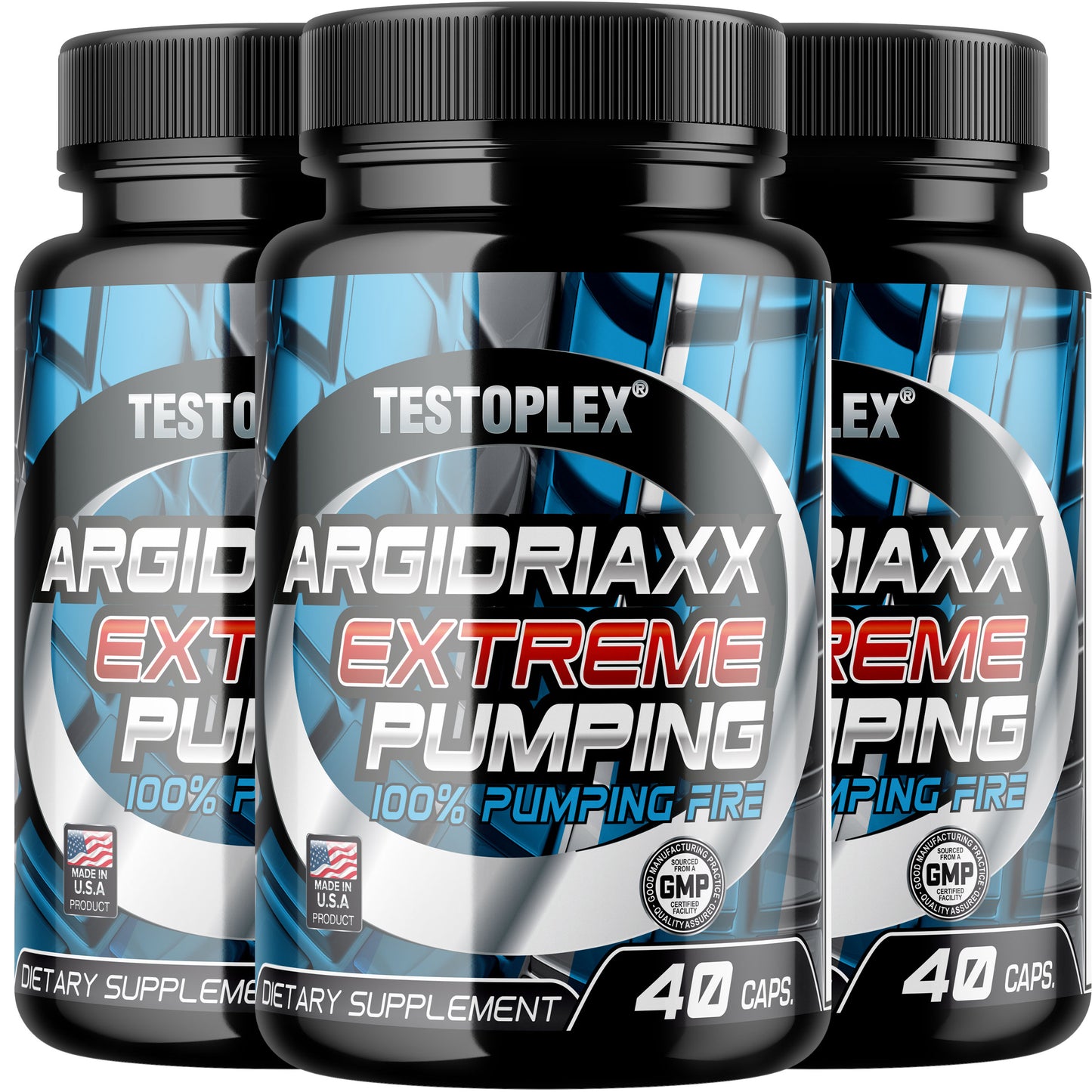 Testoplex ™, 3 x ARGIDRIAXX EXTREME PUMPING