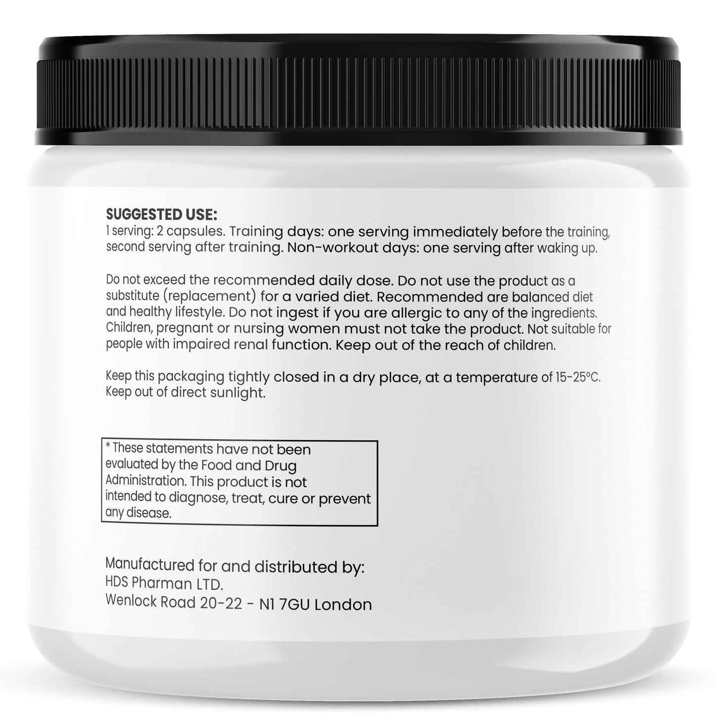 Kreatin HCl 2400 mg – 150 Kapseln