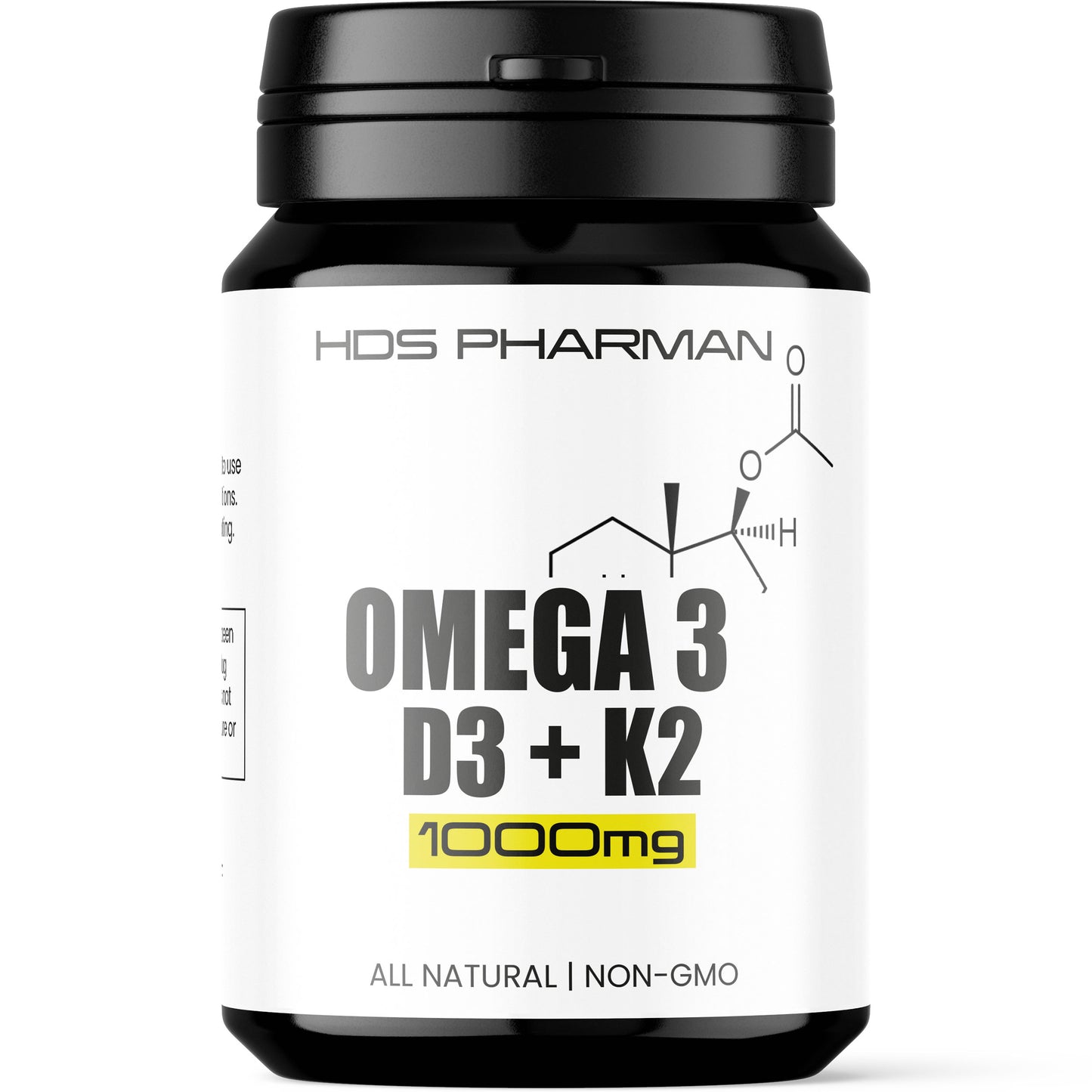 HDS Pharman, Omega 3 + Vitamin D3 + K2 – 30 Kapseln für 30 Tage