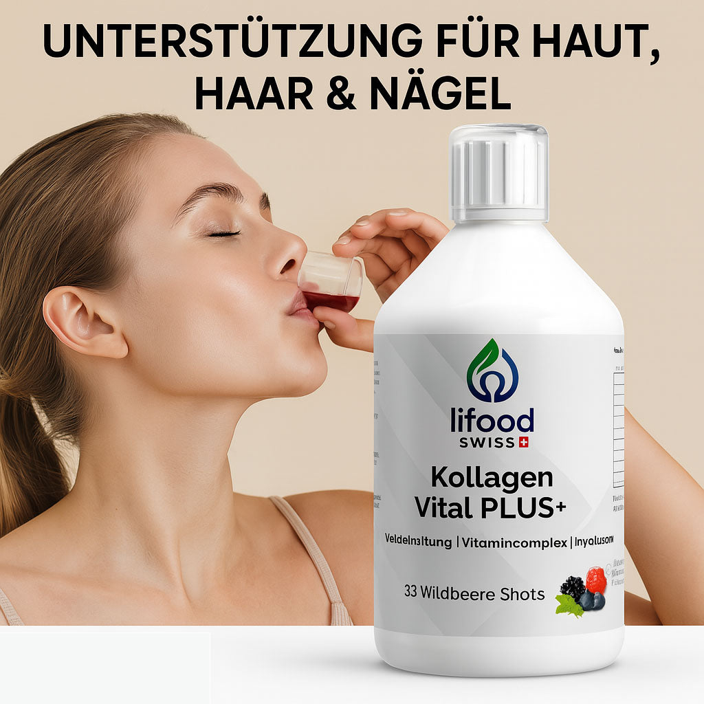 Lifood Swiss, Kollagen Vital PLUS+ Shots - Wild Berry - 500ml