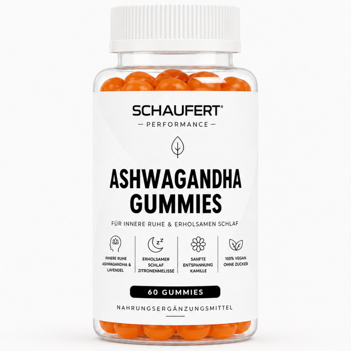 Ashwagandha, Zitronenmelissen, Kamille, Lavendel+ Vitamin B6 Gummies