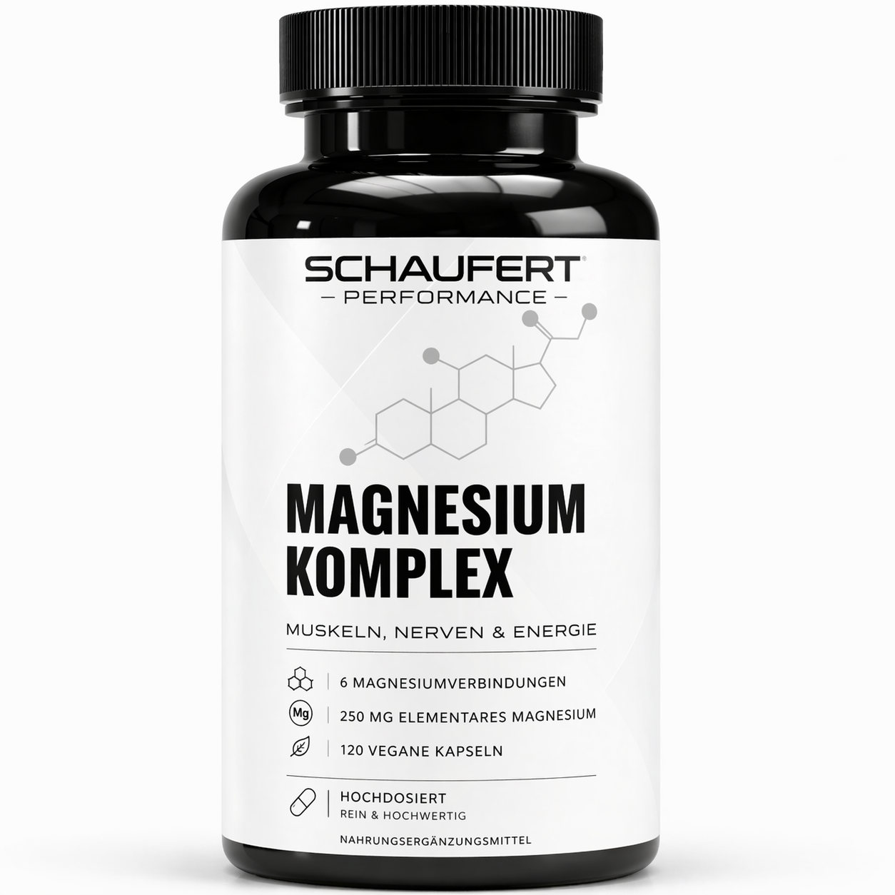 Magnesium Komplex + Vitamin B6 – 120 vegane Kapseln