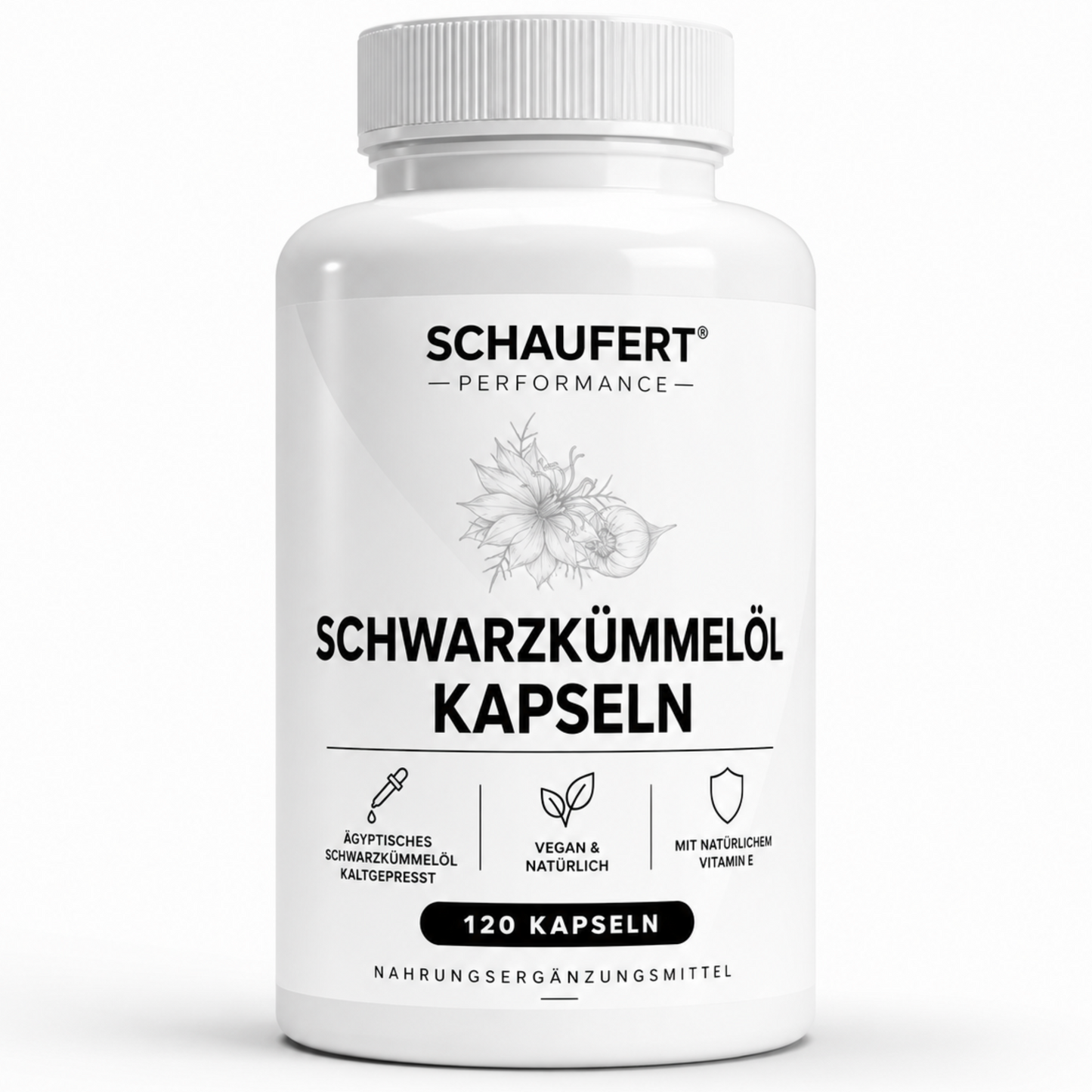 Lifood Swiss, Ägyptisches Schwarzkümmelöl - 240 vegane Softgels