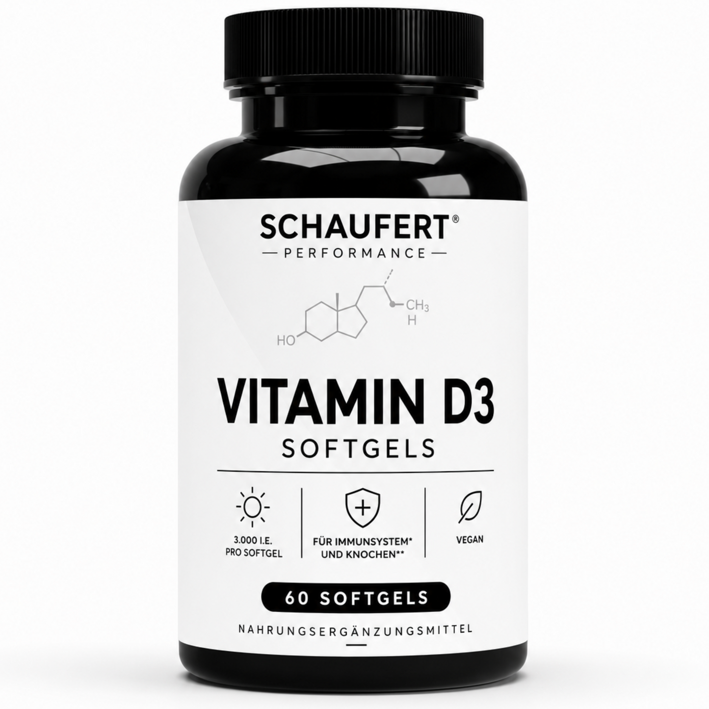 Vitamin D3 3.000 I.E - 60 vegane Softgels