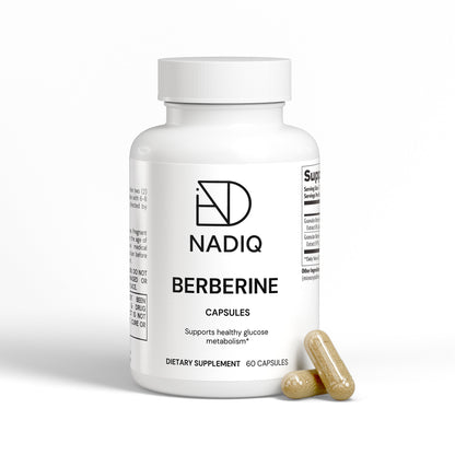 NADIQ, Berberin – Pflanzliche Unterstützung für Stoffwechsel & Balance (60 vegane Kapseln)