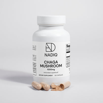 NADIQ Chaga Mushroom Capsules – 60 Vegan Capsules