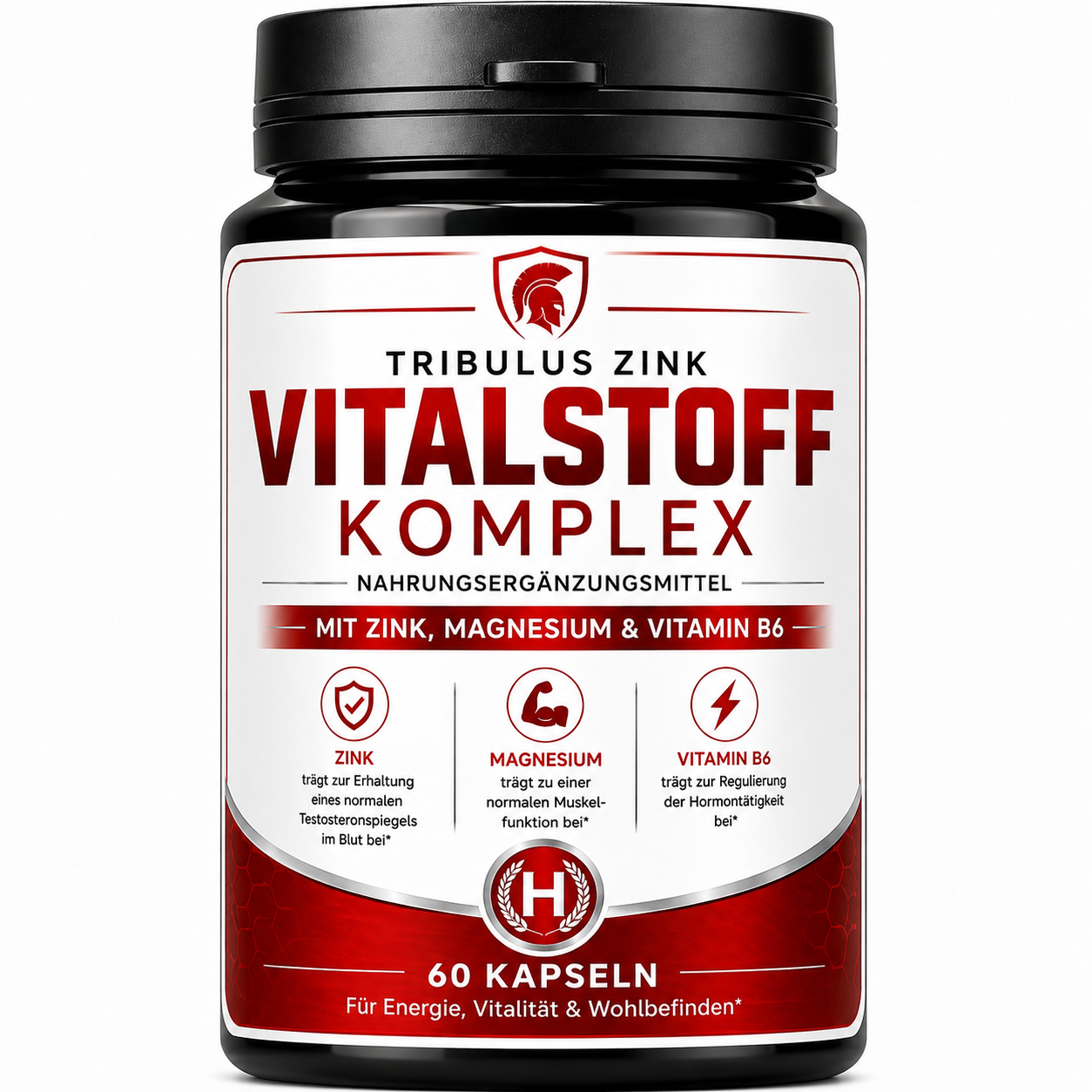 Hero Tribulus Zink Maca Fenugreek Vitalstoff komplex Testo-Booster Pflanzlich
