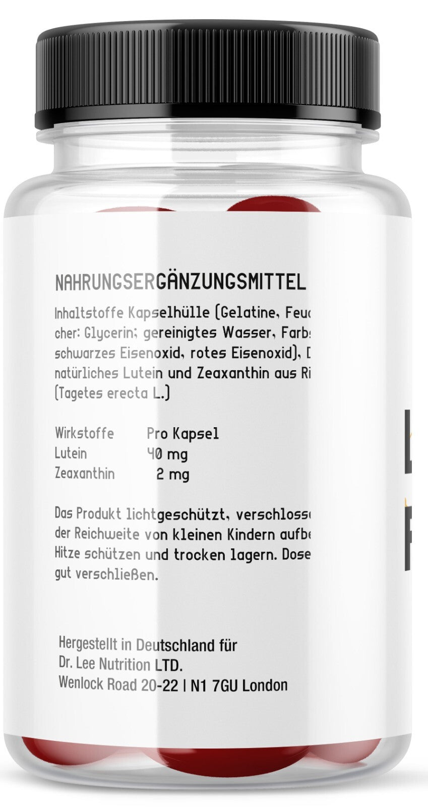 lutein von Dr. Lee - 60 Kapseln für 60 Tage