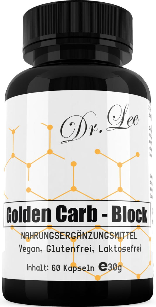 Dr. Lee Golden Carb - Block 60 Kapseln, Kohlenhydrate Blocker, Abnehmen, Diät