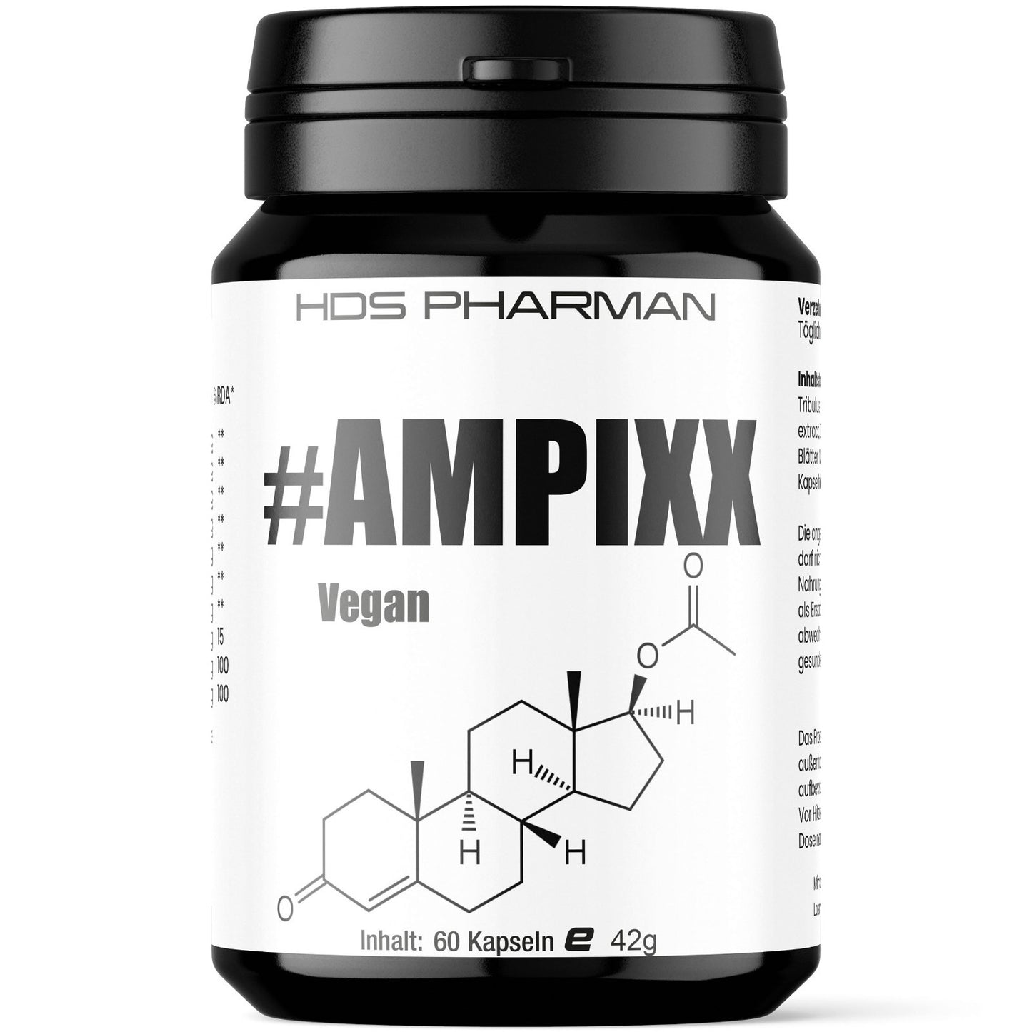 1 x T -  BOOSTER 60 Kapseln Anabol Ampixx Muskelaufbau Libido wirkt Vegan Testo