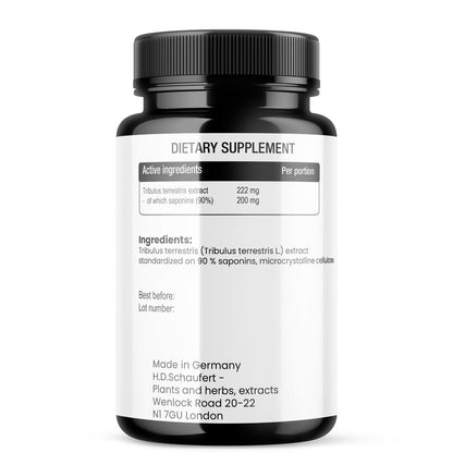 HDS Pharman ™ Bio Tribulus, Saponins 90%, 170 Tabletten - 170 Tage