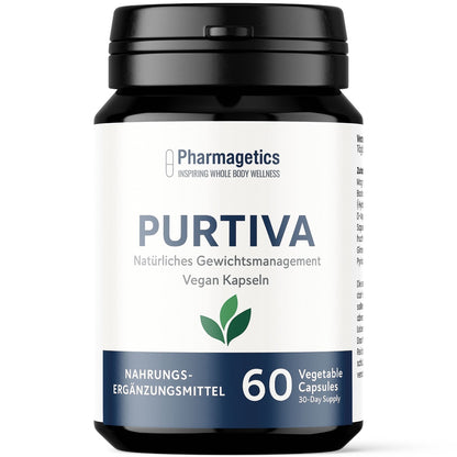 PURIVA Abnehmen Kapseln • Pflanzlich • Vegan • Ginseng Guarana Ashwagandha