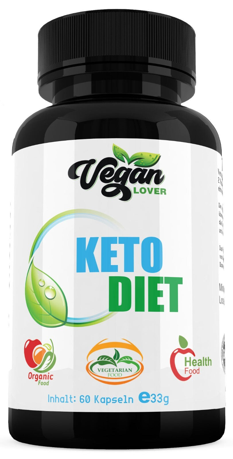 Vegan Lover ® KETO DIET BURN V2 Extrem, Fettverbrennung, abnehmen, Appetitzügler
