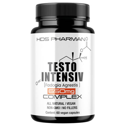 Pharman - Testo Intensiv - 60 Vegane Kapseln, Muskelaufbau, Testo Booster,