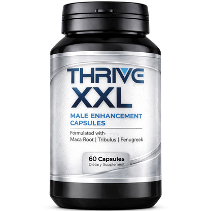 THRIVE XXL • Männer Kapseln Tribulus • Maca • Testosteron & Energie • Zink B6 D3