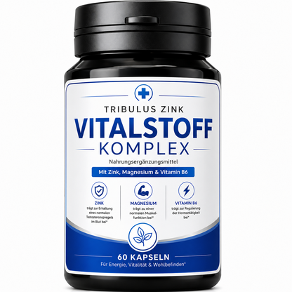 Tribulus Zink Vitalstoff Komplex Testo-Booster Pflanzlich *  Komplex Männer