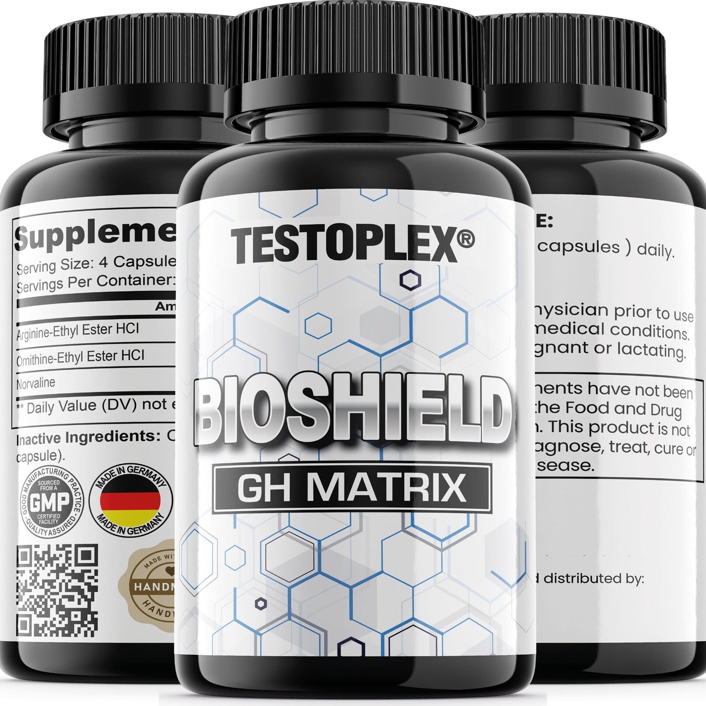 Testoplex, Bioshield GH Aminosäure  L-Arginin, L-Ornithin, Norvaline