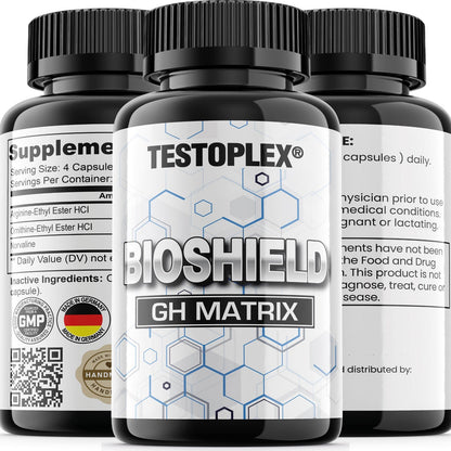 Testoplex, Bioshield GH Aminosäure  L-Arginin, L-Ornithin, Norvaline