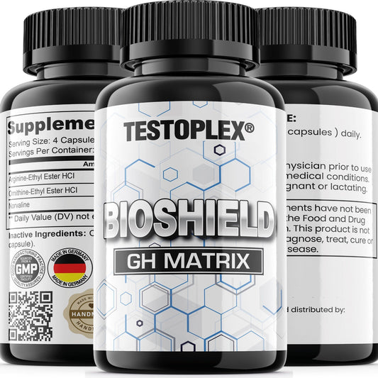 Testoplex, Bioshield GH Aminosäure  L-Arginin, L-Ornithin, Norvaline
