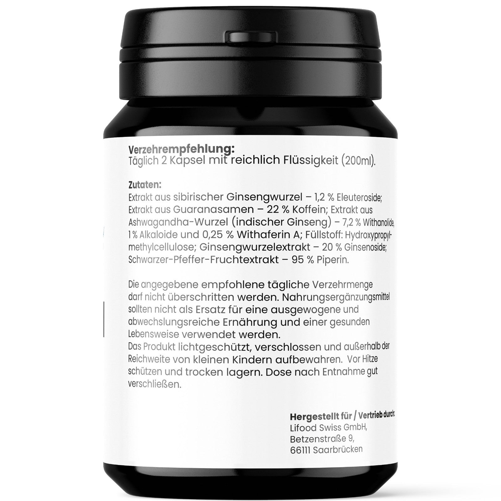 Superbolyn Kapseln • Abnehmen & Energie • Ginseng Guarana Ashwagandha • Vegan