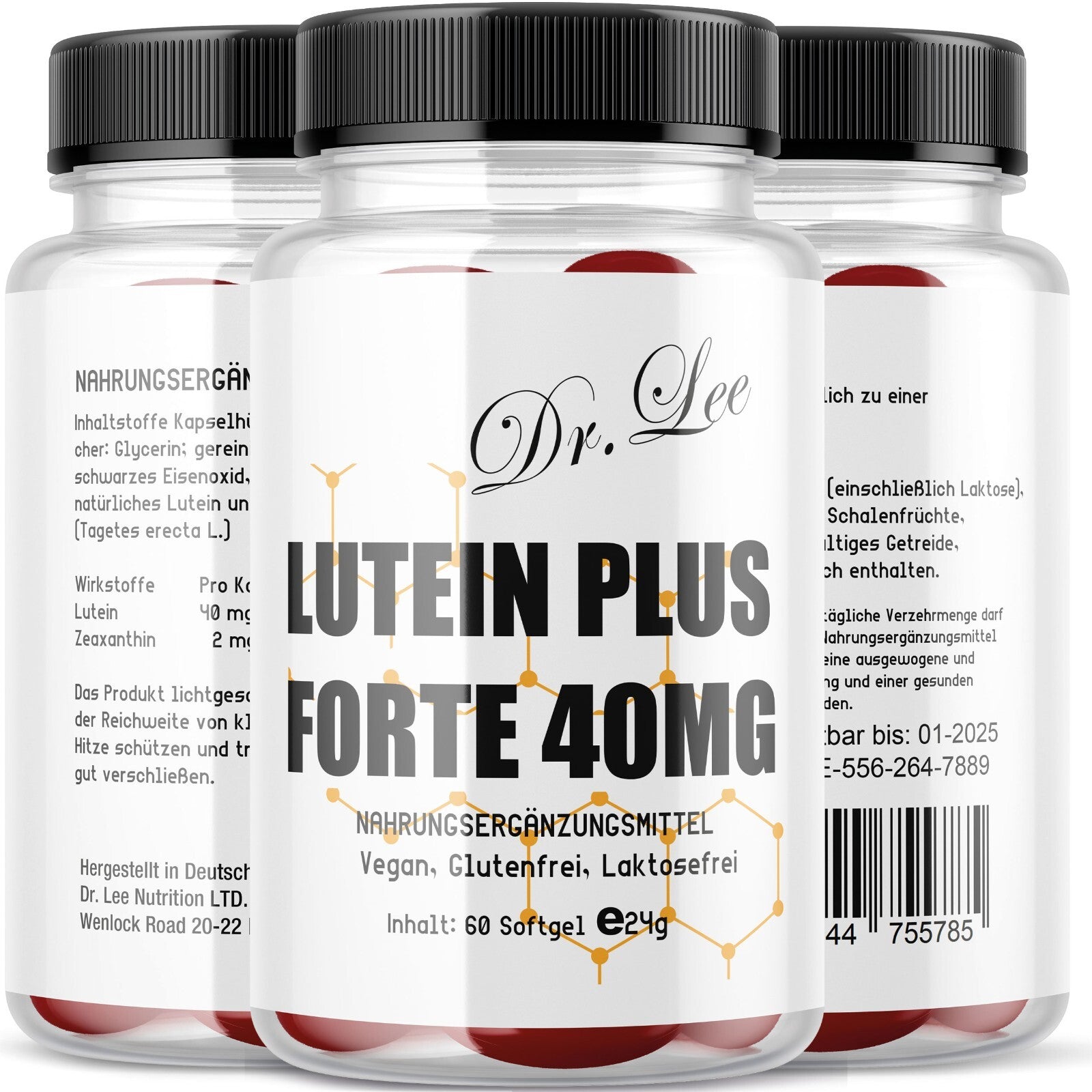 lutein von Dr. Lee - 60 Kapseln für 60 Tage
