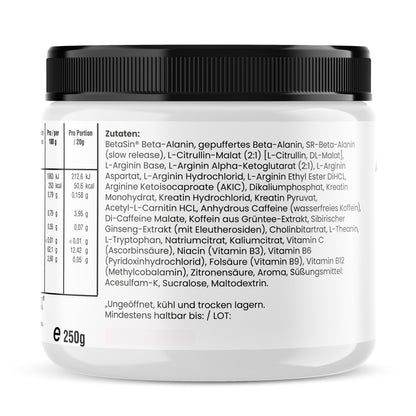 Neu - Spezial-Edition Argidriaxx ™ Pump Pre Workout Booster - 250g