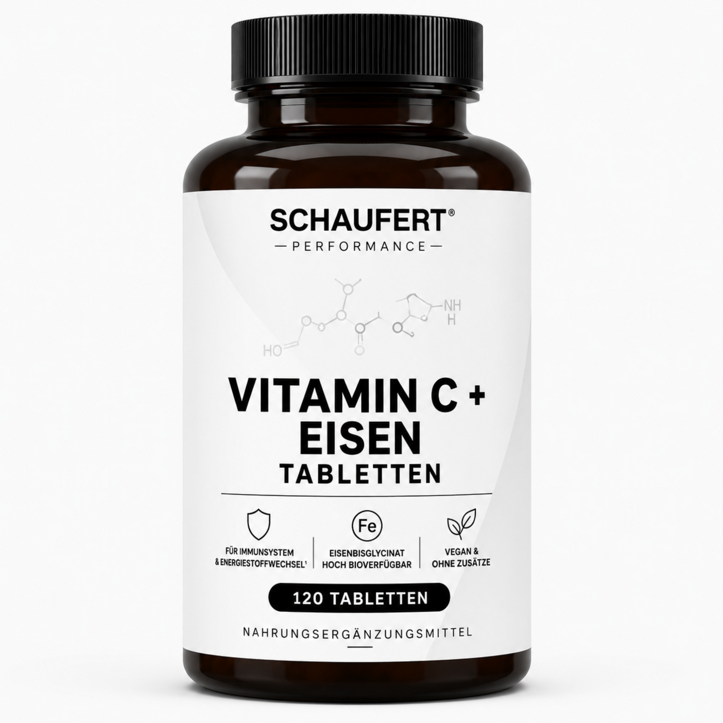 Eisen + Vitamin C - 120 vegane Tabletten