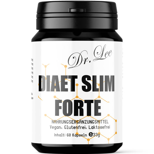 DIAET SLIM FORTE, 60 Vegane Kapseln Bio Qualität Vegetarier, Diät, abnehmen
