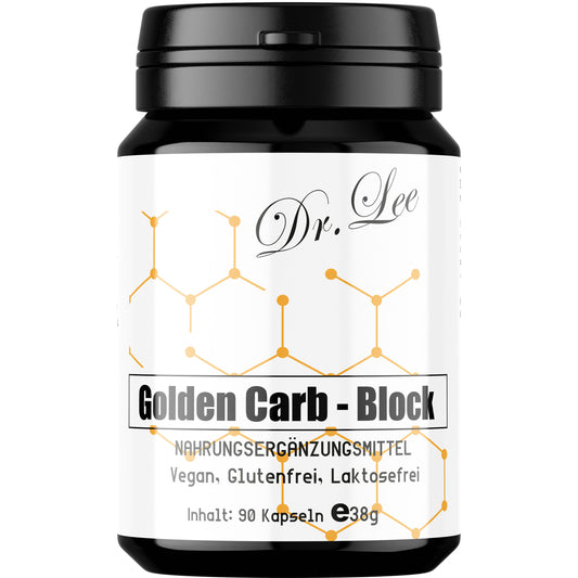 Dr. Lee Golden Carb - Block 60 Kapseln, Kohlenhydrate Blocker, Abnehmen, Diät