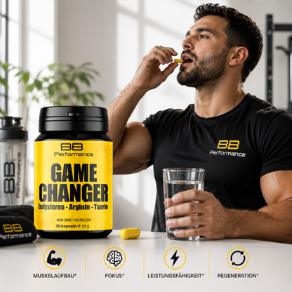 GAME CHANGER – Ecdysteron · Arginin · Taurin