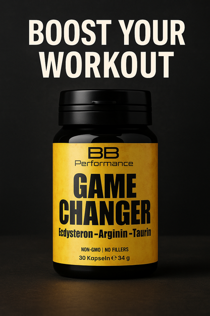3 x GAME CHANGER – Ecdysteron + Arginin, Taurin | Workout Booster | Muskelaufbau