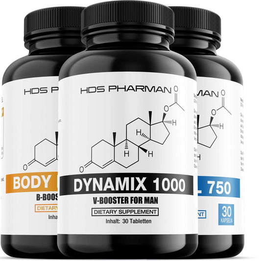 HDS Pharman, Life style Männer Kombination | T-STEROL 750 | Body Manager | Dynamix 1000