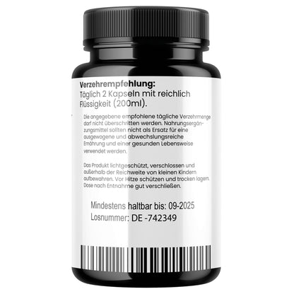 HDS Pharman, Turkesterone 1000 mg – Ajuga-Extrakt mit Tribulus, Maca & Zink – 100 % natürlich (60 Kapseln)