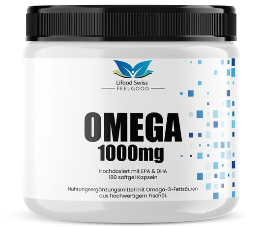 Lifood Swiss Omega-3 1000mg – 180 Kapseln für 180 Tage