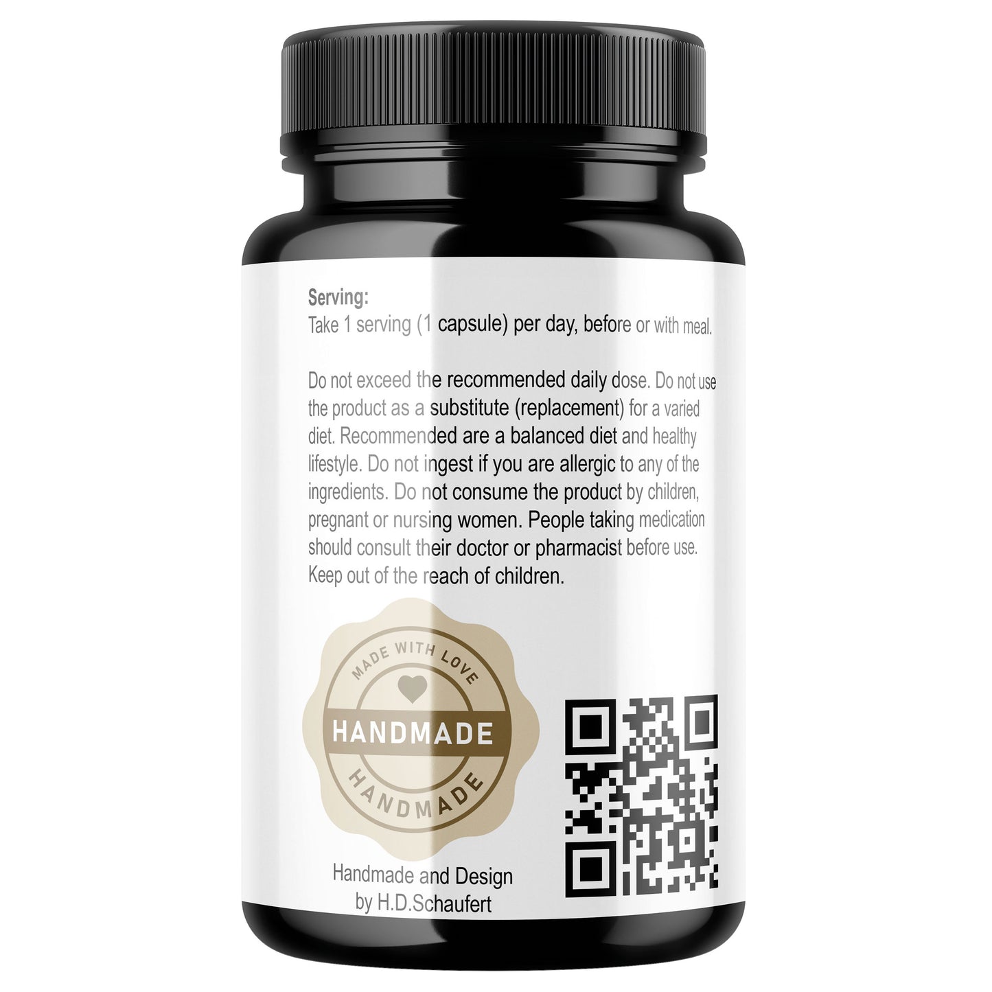 HDS Pharman™ Lion's Mane – 60 Vegane Kapseln mit Hericium erinaceus Extrakt