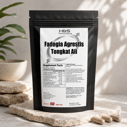 Vegane Kapseln Long Jack + Fadogia Agrestis + Ashwagandha | Vegan Komplex