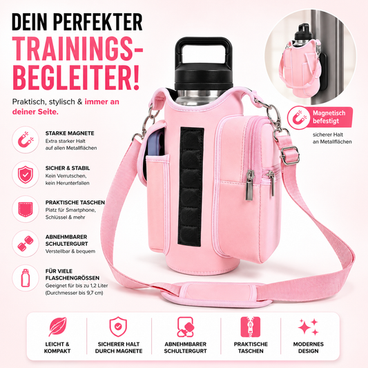 Magnetische Flaschenhalter-Tasche – Immer griffbereit. Immer dabei