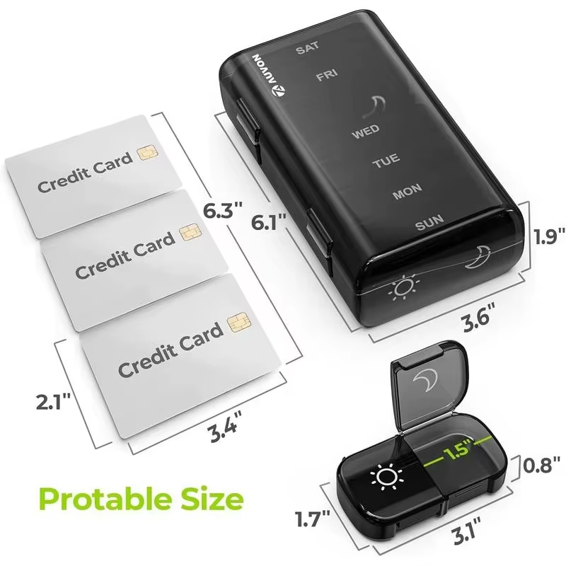 Tragbarer Tablettenbox