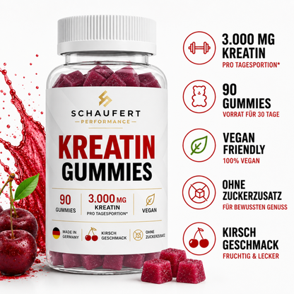 Kreatin Gummies Kirsche - 90 Stk.