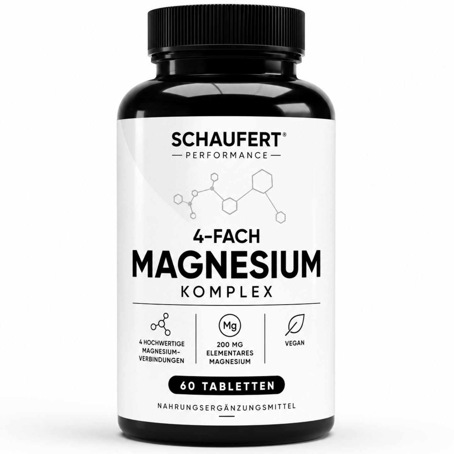 Magnesium 4fach Komplex - 60 vegane Tabletten