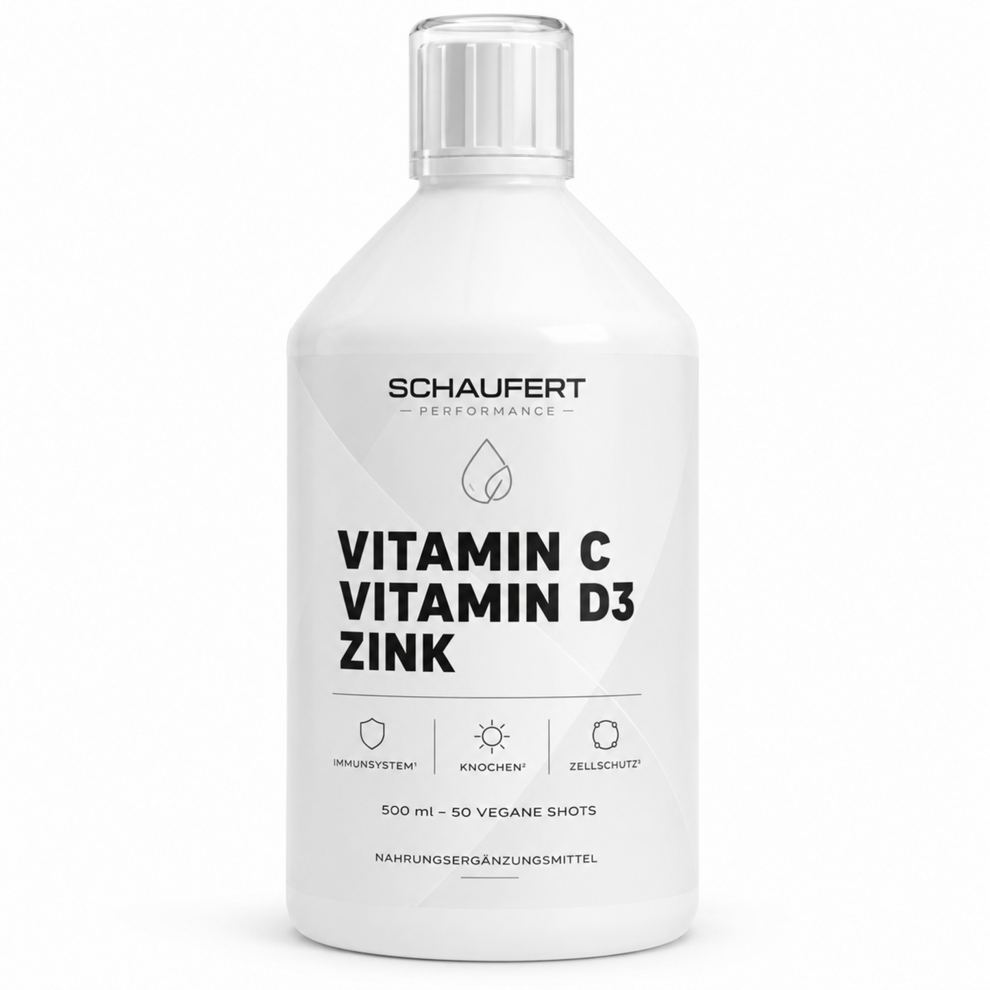 Vitamin C + D3 + Zink Shots – Immun-Booster 500 ml